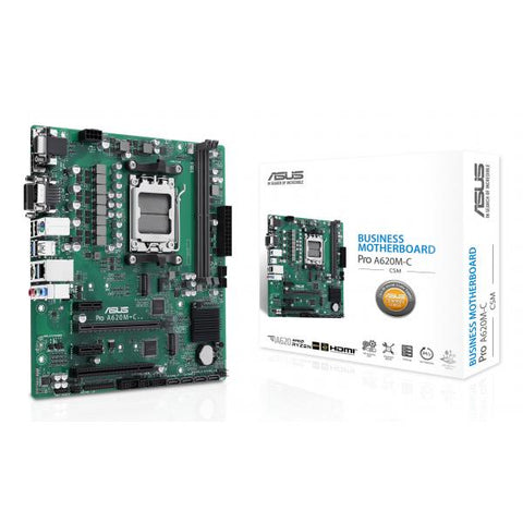 ASUS PRO A620M-C-CSM AMD A620 Presa di corrente AM5 micro ATX