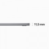 APPLE MACBOOK AIR 15.3" LIQUID RETINA CHIP M2 8-CORE GPU 10-CORE RAM 8GB-SSD 512GB-macOS VENTURA SPACE GRAY (MQKQ3T/A)