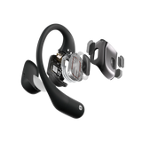 Shokz OpenFit Cuffie Wireless A clip Chiamate/Musica/Sport/Tutti i giorni Bluetooth Nero