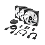 Corsair Air CO-9051002-WW sistema di raffreddamento per computer Case per computer Ventilatore 12 cm Nero, Bianco 3 pz