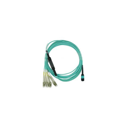 BlueOptics CBL-0159-BO cavo a fibre ottiche 1 m MTP 4xLC LC/APC OM3 Colore acqua