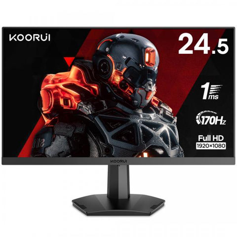 Koorui 25E3A Monitor PC 62,2 cm [24.5] 1920 x 1080 Pixel Full HD Nero (Koorui 25E3A 24.5' VA 170HZ FHD 1920 x 1080 Gaming Monitor)