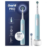 BRAUN ORAL B PRO1 SPAZZOLINO ELETTRICO RICARICABILE CON 2 TESTINE BLU