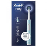 BRAUN ORAL B PRO1 SPAZZOLINO ELETTRICO RICARICABILE CON 2 TESTINE BLU