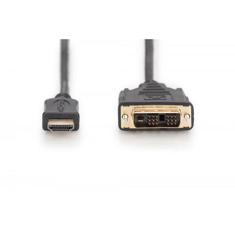 DIGITUS CAVO ADATTATORE DA HDMI 19 POLI MASCHIO A DVI-D 18+1 POLI 3 MT NERO