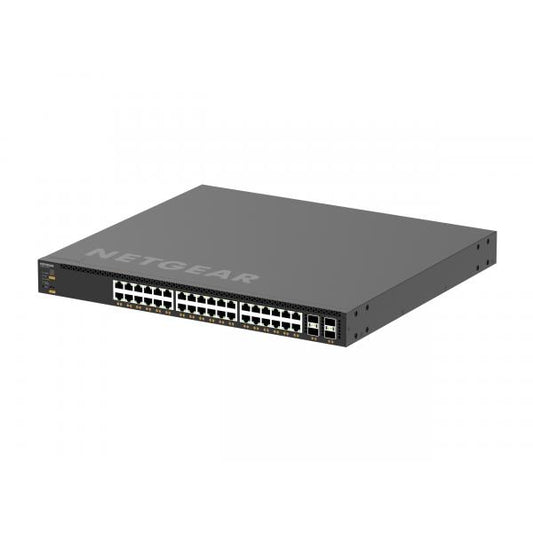 NETGEAR M4350-36X4V Gestito L3 10G Ethernet [100/1000/10000] Supporto Power over Ethernet [PoE] 1U Nero (NETGEAR AV Line M4350-36X4V - Switch - L3 - gestito - 36 x 100/1000/2.5G/5G/10GBase-T [PoE++]