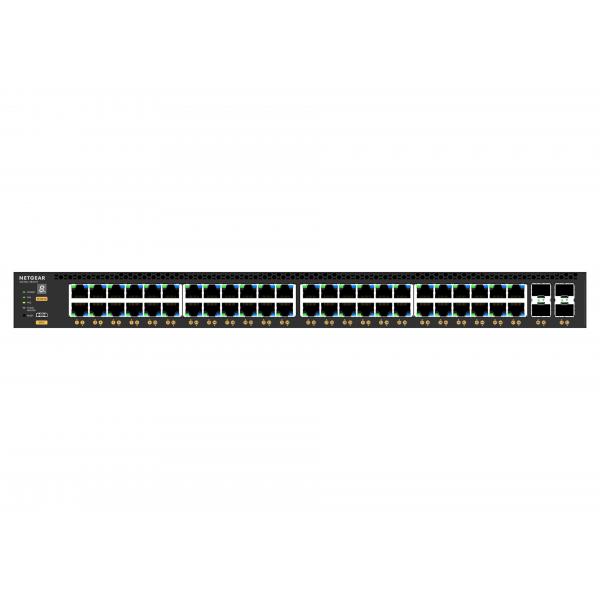 NETGEAR M4350-48G4XF Gestito L3 Gigabit Ethernet [10/100/1000] Supporto Power over Ethernet [PoE] 1U Nero (NETGEAR M4350-48G4XF - Switch - L3 - gestito - 48 x 10/100/1000 [PoE+] + 4 x 10 Gigabit SFP+