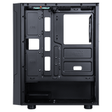 CASE ITEK M.TOWER "SIISBE 3.0" GAMING USB3, 3*12cm fan ARGB, Trasp Wind, - ITGCASIB30