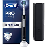 BRAUN ORAL B SPAZZOLINO ELETTRICO RICARICABILE PRO SERIES 1 CON TESTINA DI RICAMBIO E COSTODIA NERO