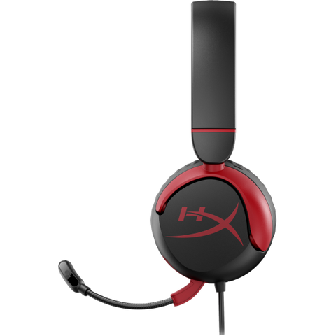 HYPERX CLOUD MINI  GAMING HEADSET CUFFIE GAMING CON MICROFONO 1 JACK 3.5mm USB-C/A NERO-ROSSO