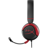 HYPERX CLOUD MINI  GAMING HEADSET CUFFIE GAMING CON MICROFONO 1 JACK 3.5mm USB-C/A NERO-ROSSO