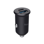 TRUST MAXO CARICABATTERIA PER AUTO USB PER RICARICA RAPIDA 38W PD 1 x USB-A QC3 18 W 1 x USB-C PD 20 W IN ALLUMINIONERO