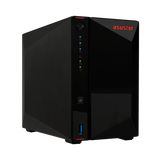 ASUSTOR AS5402T NIMBUSTOR NAS 2 bahías para HDD y SSD de 2,5"/3,5" INTEL CELERON N5105 2 GHz RAM 4 GB 2,933 MHz LAN: 10, 100, 1000, 2500 Mbit/s NERO 