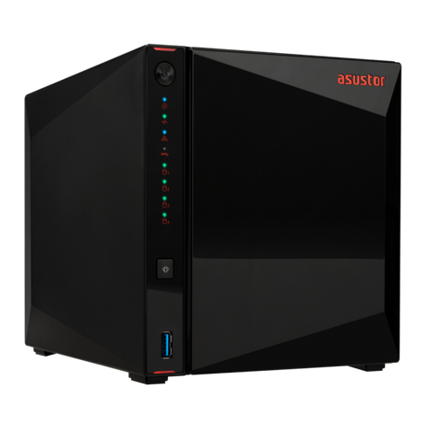 Asustor AS5404T server NAS e di archiviazione Collegamento ethernet LAN Nero N5105