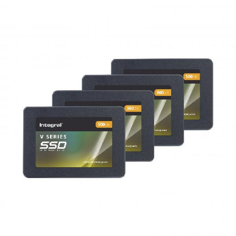Integral INSSD500GS625V2-4PCK drives allo stato solido 500 GB 2.5 Serial ATA III TLC (500GB SSD 4 PCK 2.5INCH SATA 3 R-520MBs W-470MBs TBW 150 V SERIES 2 INTEGRAL)