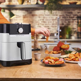 Tefal Easy Fry & Grill EY501A Singolo 4,2 L Indipendente 1550 W Friggitrice ad aria calda Nero, Acciaio inox