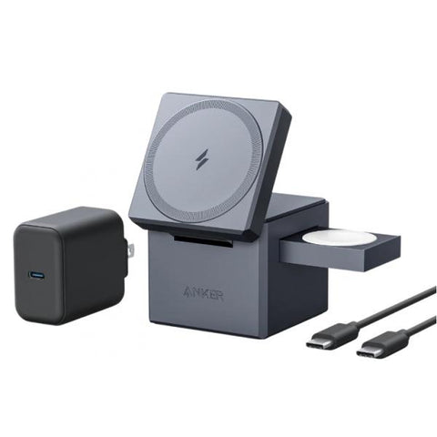 Anker Innovations Y1811G11 Caricabatterie per dispositivi mobili Cuffie, Smartphone, Orologio intelligente Nero AC, USB Carica wireless Ricarica rapida Interno
