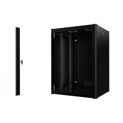 Lanview RWP16U56BL rack 16U Da parete Nero (19 16U Rack Wall Mount Pro - 600 x 560 x 823mm - Black - Warranty: 60M)