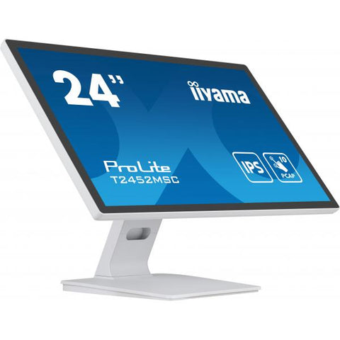 iiyama ProLite Monitor PC 60,5 cm (23.8") 1920 x 1080 Pixel Full HD LCD Touch screen Multi utente Bianco