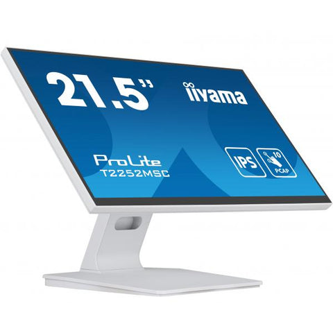 iiyama ProLite T2252MSC-W2 Monitor PC 54,6 cm [21.5] 1920 x 1080 Pixel Full HD LCD Touch screen Tavolo Bianco (iiyama ProLite T2252MSC-W2 - LED-Sk?rm)