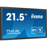 iiyama TF2238MSC-B1 visualizzatore di messaggi Pannello A digitale 53,3 cm [21] LED 600 cd/m Full HD Nero Touch screen (21.5 PROLITE TF2238MSC-B1 - 21.5 Black Touchscreen Monitor Full HD DisplayPor