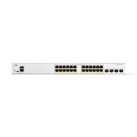 CISCO CATALYST 1300-24FP-4G SWITCH GESTITO L3 - 24 x 10/100/1000 (PoE+) + 4 x Gigabit SFP PoE+ (370 W) MONTABILE SU RACK