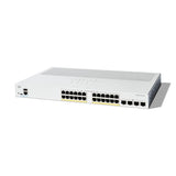 CISCO CATALYST 1200-24P-4X SEITCH GESTITO L3 - 24 x 10/100/1000 (PoE+) + 4 x 10Gb Ethernet SFP+ PoE+ (195 W) MONTABILE SU RACK BIANCO