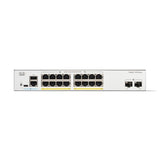 CISCO CATALYST 1300-16FP-2G SWITCH GESTITO L3 - 16 x 10/100/1000 (PoE+) + 2 x Gigabit Ethernet SFP - PoE+ (240 W) MONTABILE SU RACK BIANCO