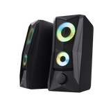 TRUST GXT606B JAVV CASSE PC GAMING 2.0 CON ILLUMINAZIONE LED RGB 12 W (6 W RMS) ALIMENTAZIONE USB JACK AUX 3.5mm NERO