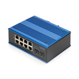 Digitus Switch industriale 8 + 2 porte Gigabit Ethernet PoE (INDUSTRIE 8+2-PORT E POE SWITCH)