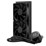 COOLER MASTER MASTERLIQUID 240L CORE DISSIPATORE A LIQUIDO 2 VENTOLE 120mm AMD  LGA1700, LGA1200, LGA1151, AM5, AM4 BLACK