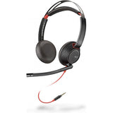POLY Blackwire 5220 Auricolare Cablato A Padiglione Ufficio Nero