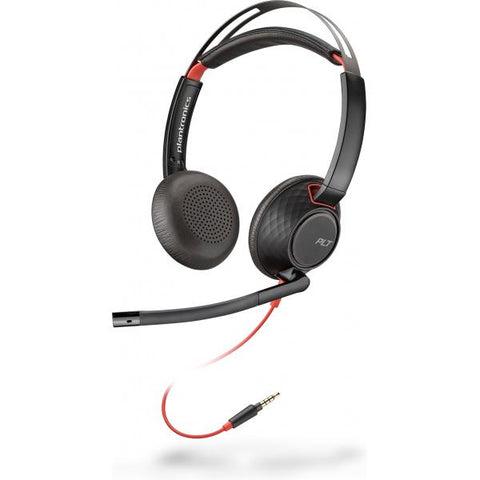 POLY Blackwire 5220 Auricolare Cablato A Padiglione Ufficio Nero