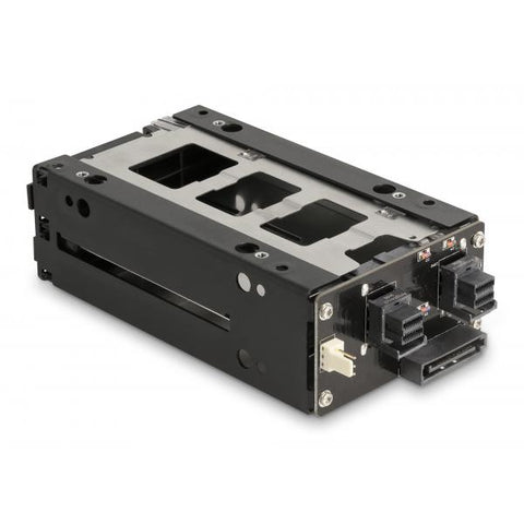DeLOCK 47019 pannello drive bay 2x 2,5" Vassoio per unità di memorizzazione Nero