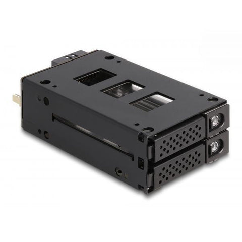 DeLOCK 47019 pannello drive bay 2x 2,5" Vassoio per unità di memorizzazione Nero