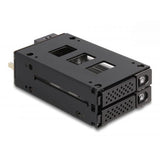 DeLOCK 47019 pannello drive bay 2x 2,5" Vassoio per unità di memorizzazione Nero