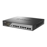 D-Link DSS-200G-10MPP/B switch di rete Gestito L2 Gigabit Ethernet [10/100/1000] Supporto Power over Ethernet [PoE] 1U Grigio (10-PORT GIGABIT ETHERNET POE++ - SURVEILLANCE SWITCHES)