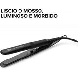 IMETEC BELLISSIMA CREATIVITY PIASTRA PER CAPELLI RIVESTIMENTO IN CERAMICA DIAMOND TECNOLOGIA THERMO CONTROL 5 REGOLAZIONI DI CALORE NERO