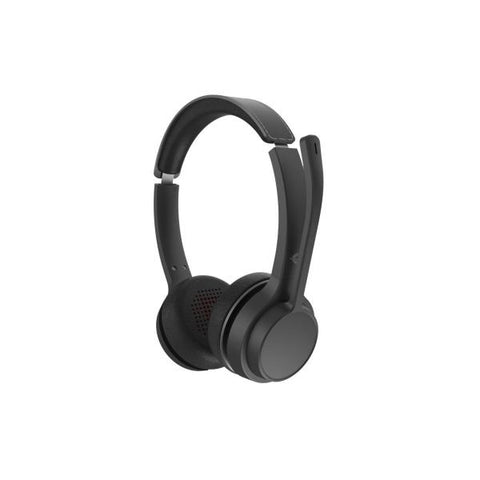 CUFFIA C/MICROFONO BLUETOOTH 5.3 BK CANC.RUMORE + DISATTIVAZIONE AUDIO