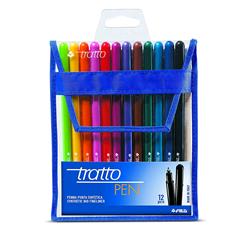 FILA TRATTO PEN PENNA PUNTA IN FIBRA 0.5 mm COLORI FLUO ASSORTITI CONF. 12 Pz.