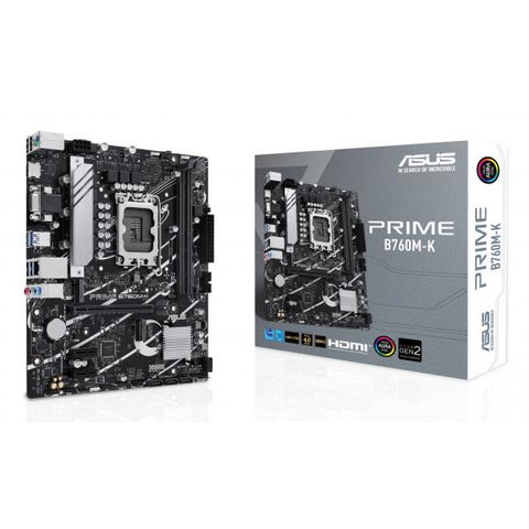 ASUS PRIME B760M-K S1700 2D5 4S3 M.2 GBL U3.2 VGA/HDMI