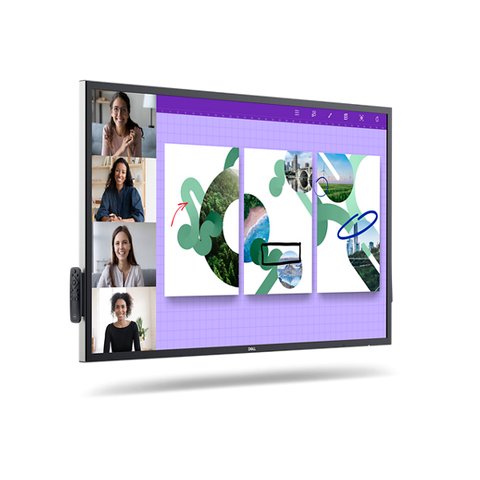 DELL P5524QT Pannello piatto interattivo 139,7 cm (55") LCD 350 cd/m 4K Ultra HD Nero Touch screen