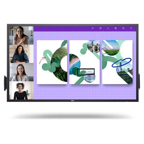 DELL P5524QT Pannello piatto interattivo 139,7 cm (55") LCD 350 cd/m 4K Ultra HD Nero Touch screen