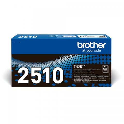 Tóner Brother TN-2510 Negro 1200 ppp X HL-L2400DWE HL-L2445DW DCP-L2620DW DCP-L2660DW MFC-L2800DW MFC-L2827DW MFC-L2860DWE 