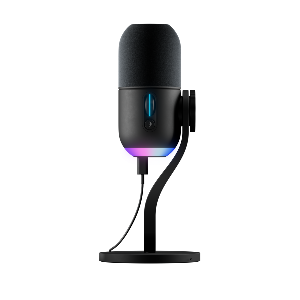 LOGITECH YETI GX DYNAMIC RGB GAMING MIC MICROFONO A CONDENSATORE RGB PER GAMING CON LIGHTSYNC USB NERO