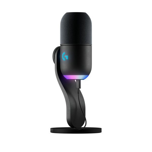 LOGITECH YETI GX DYNAMIC RGB GAMING MIC MICROFONO A CONDENSATORE RGB PER GAMING CON LIGHTSYNC USB NERO