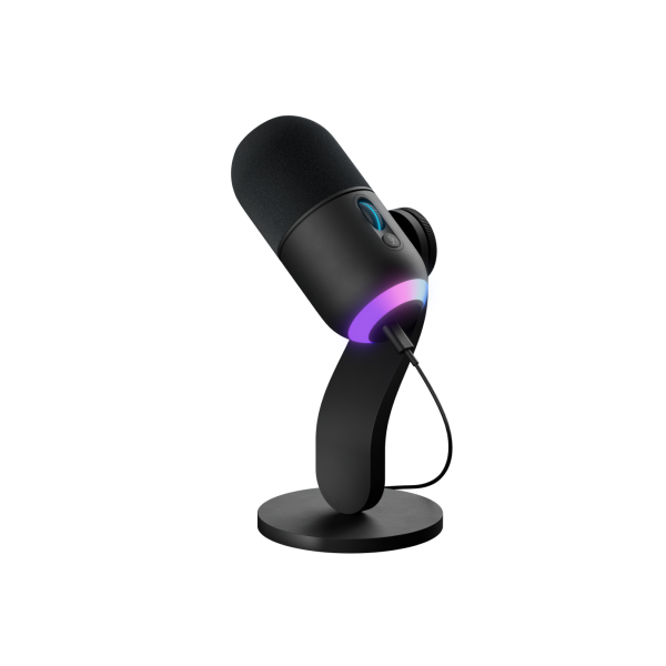 LOGITECH YETI GX DYNAMIC RGB GAMING MIC MICROFONO A CONDENSATORE RGB PER GAMING CON LIGHTSYNC USB NERO