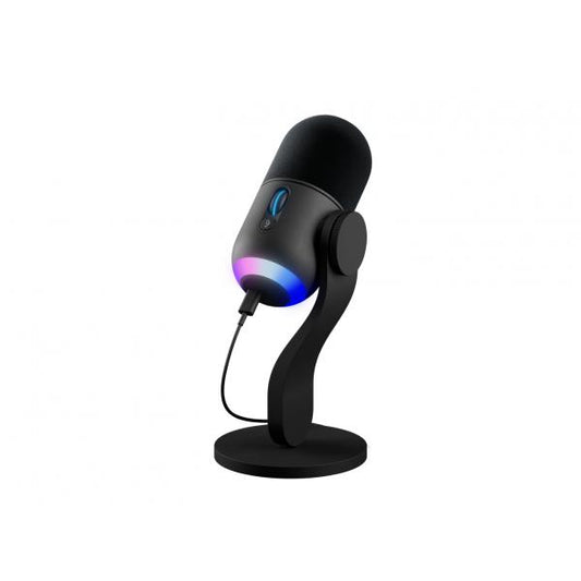 LOGITECH YETI GX DYNAMIC RGB GAMING MIC MICROFONO A CONDENSATORE RGB PER GAMING CON LIGHTSYNC USB NERO