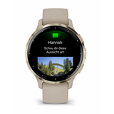 Garmin Venu 3S 3,05 cm (1.2") AMOLED Digitale 390 x 390 Pixel Touch screen Oro, Grigio Wi-Fi GPS (satellitare)