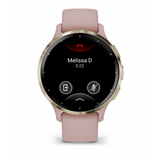 Garmin Venu 3S 3,05 cm (1.2") AMOLED Digitale 390 x 390 Pixel Touch screen Oro, Rosa Wi-Fi GPS (satellitare)